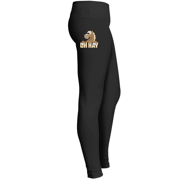 Oh Hay Fun Leggings For Horse Lovers 