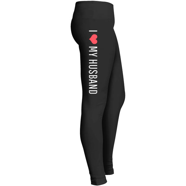 I Love My Husband Heart Leggings Leggings