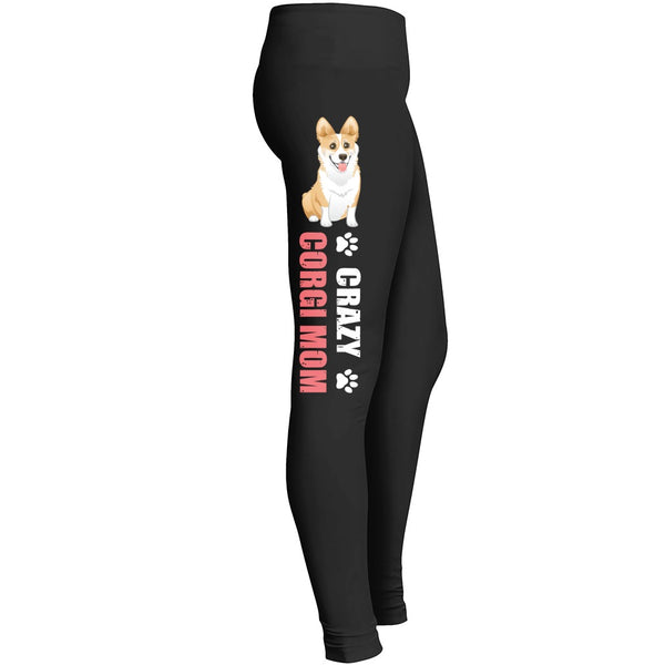 Crazy Corgi Mom Legging Leggings