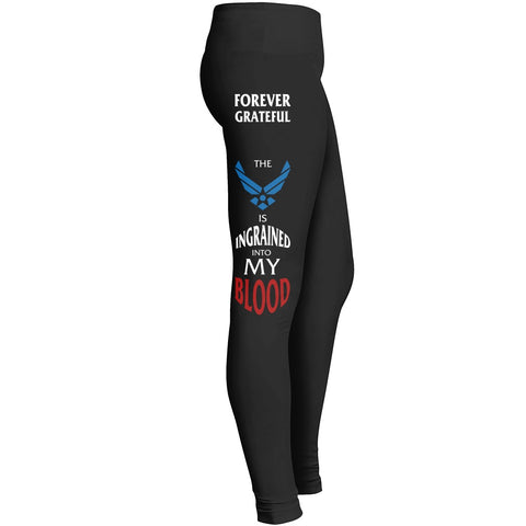 Us Air Force Forever Grateful Leggings