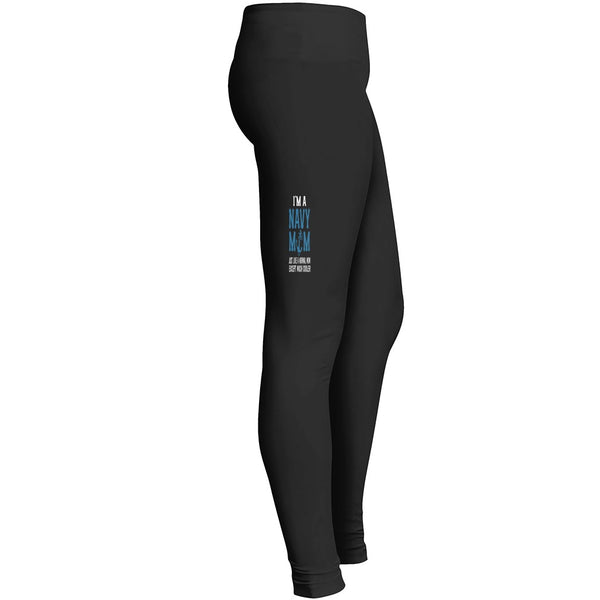 Navy Mommother Day Tshirt Leggings