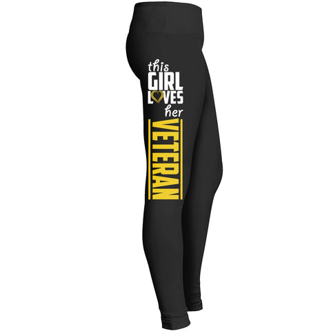 She Loves Her Veteran Leggings