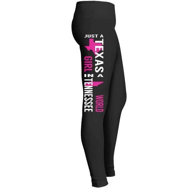 Just A Texas Girl In A Tennessee World Legging Leggings