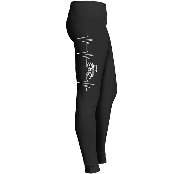 Tractor Heartbeat Happiness Leggings