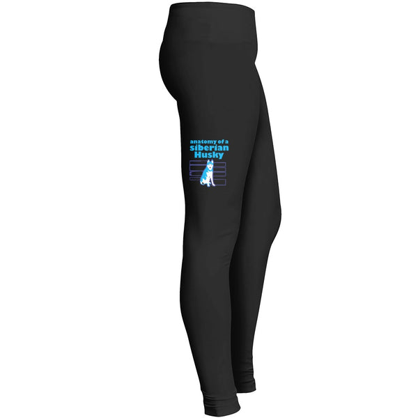 Anatomy Of A Siberian Husky Shirts Leggings
