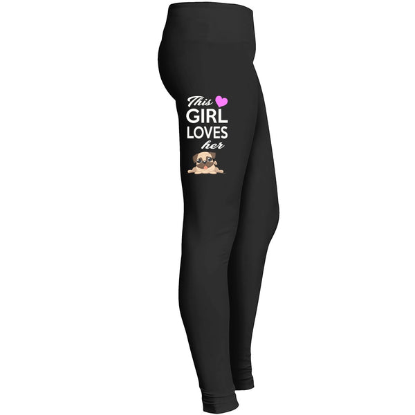 This Girl Loves Her Pug Leggings For Mom 