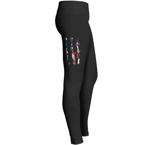 American Flag Tear Leggings Leggings