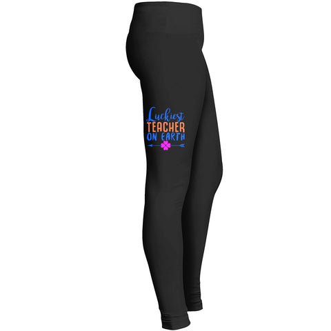 Luckiest Teacher On Earth Tshirt 2 Leggings