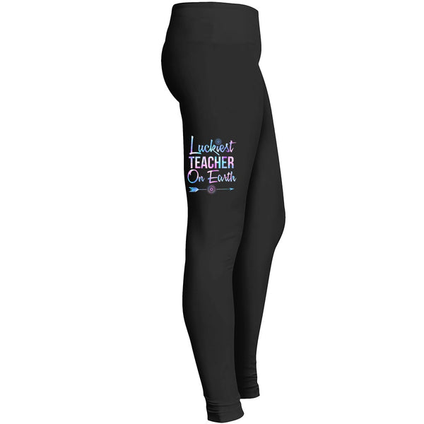 Luckiest Teacher On Earth Tshirt 3 Leggings