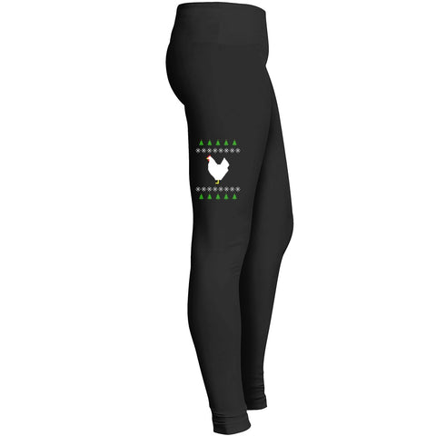 Merry Christmas Chickmas With Chicken 1 Leggings