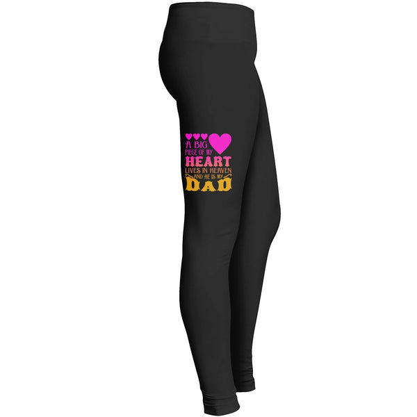 A Big Piece Of My Heart Lives In Heaven And She Is My Dad Tshirt 2 Leggings