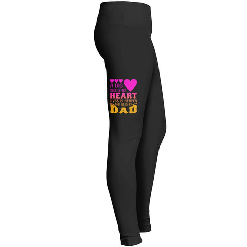 A Big Piece Of My Heart Lives In Heaven And She Is My Dad Tshirt 2 Leggings