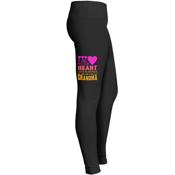 A Big Piece Of My Heart Lives In Heaven And She Is My Grandma Tshirt 2 Leggings