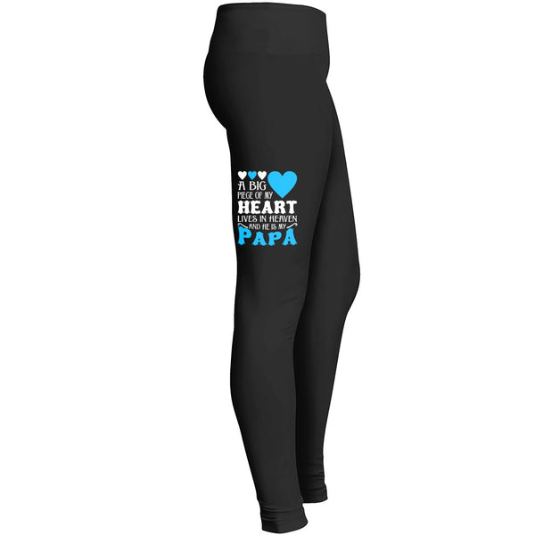 A Big Piece Of My Heart Lives In Heaven And She Is My Papa Tshirt Leggings