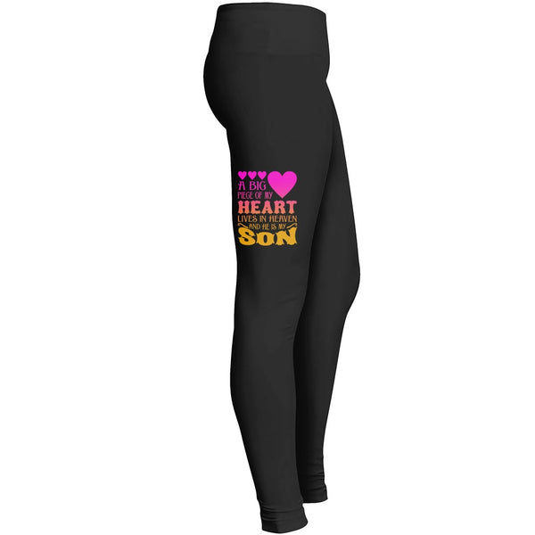 A Big Piece Of My Heart Lives In Heaven And She Is My Son Tshirt 2 Leggings