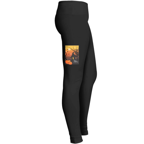A Scary Halloween Pumpkin Leggings