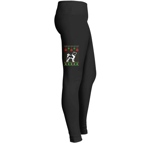 Akita Dog Ugly Christmas Sweater Xmas Leggings
