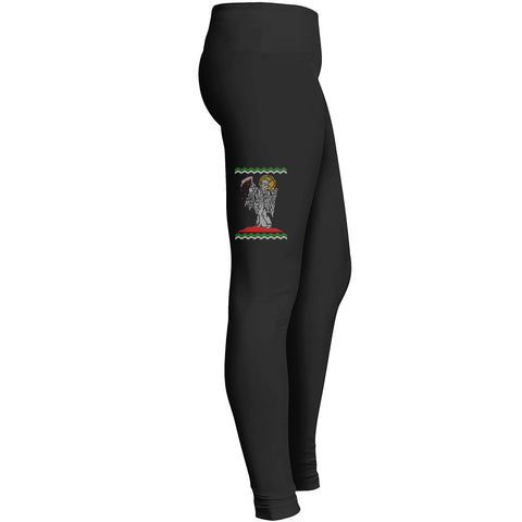 Angel Of Death Ugly Christmas Sweater Leggings