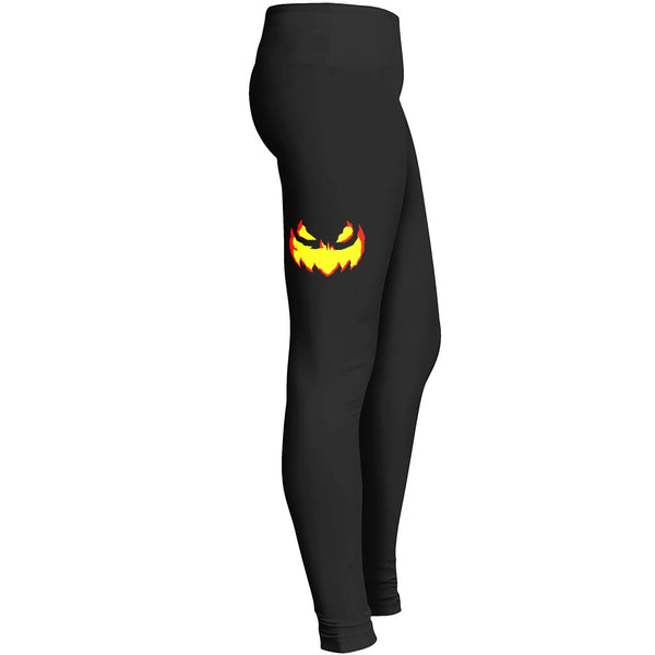 Angry Pumpkin Halloween 4 1 Leggings