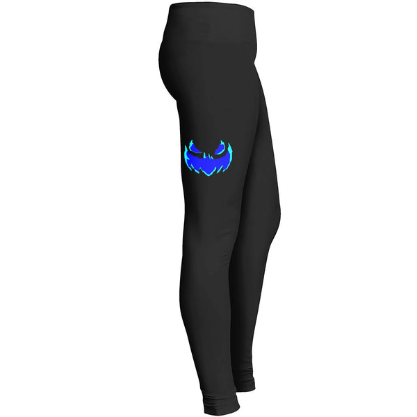 Angry Pumpkin Halloween 4 3 Leggings