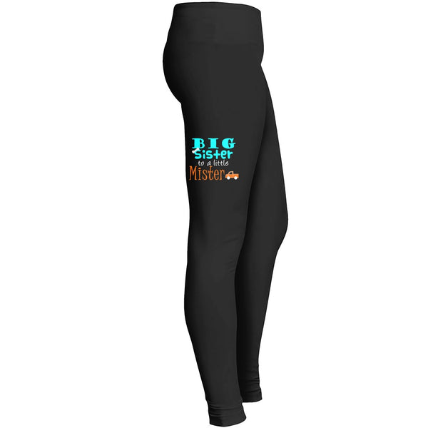 Big Sister To A Little Mister Car Tshirt 2 Leggings