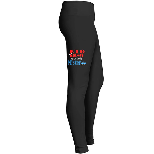 Big Sister To A Little Mister Car Tshirt 1 Leggings