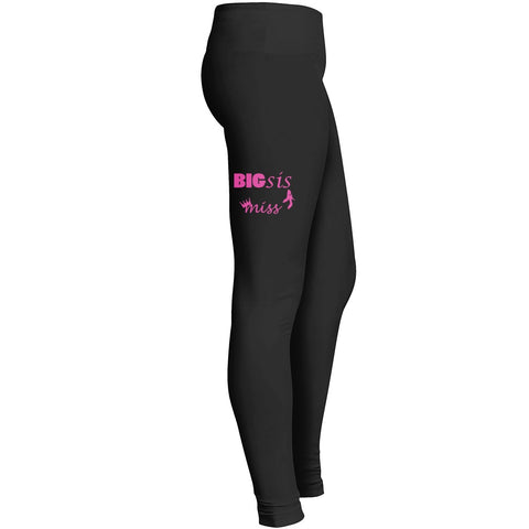 Bis Sister To A Little Miss Princess Tshirt Leggings