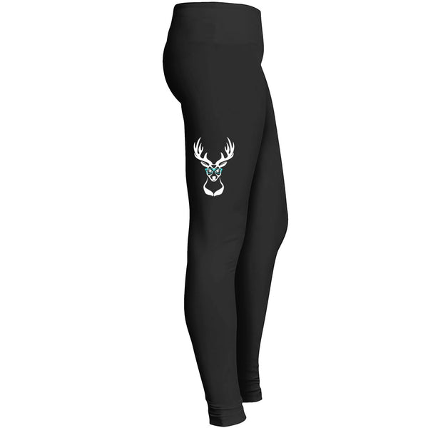 Deer Deerhead Nerd Geek Glasses Christmas Tshirt 2 Leggings
