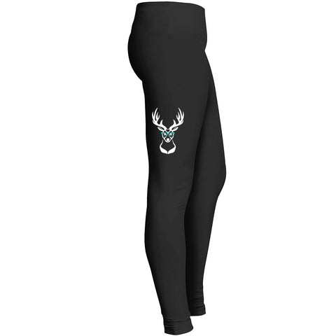 Deer Deerhead Nerd Geek Glasses Christmas Tshirt 2 Leggings