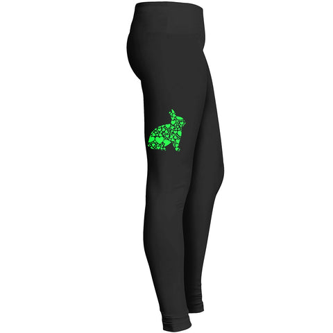 Easter Rabbit In Hearts Tshirt 2 Leggings