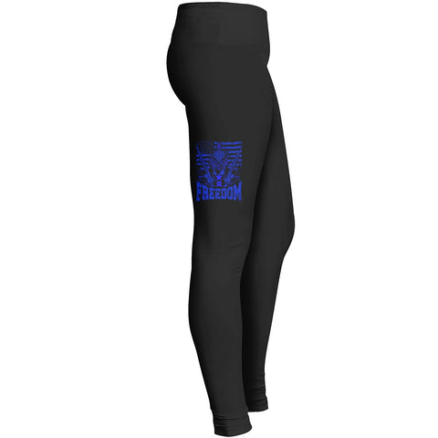 Freedom Isnt Free Veterans Paid For It Us Veteran Blue Leggings