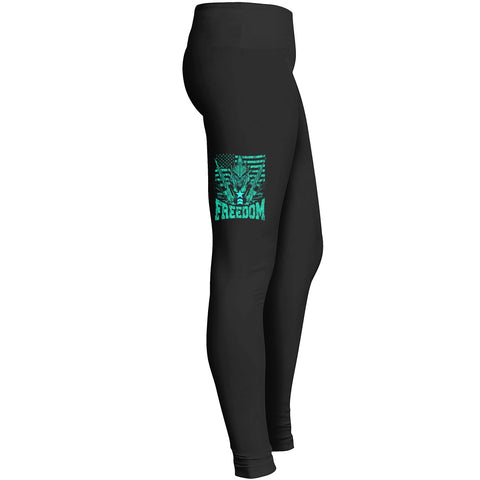 Freedom Isnt Free Veterans Paid For It Us Veteran Green Leggings