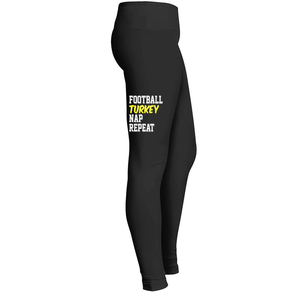 Funny Football Thanksgiving Day Feast Turkey Tshirt Leggings