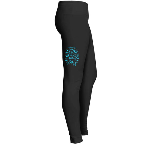 Ghost Pumpkin Halloween 2 Leggings