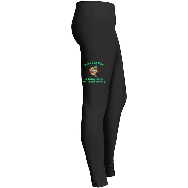 Happiness Is Being Eaten On Thanksgiving Leggings