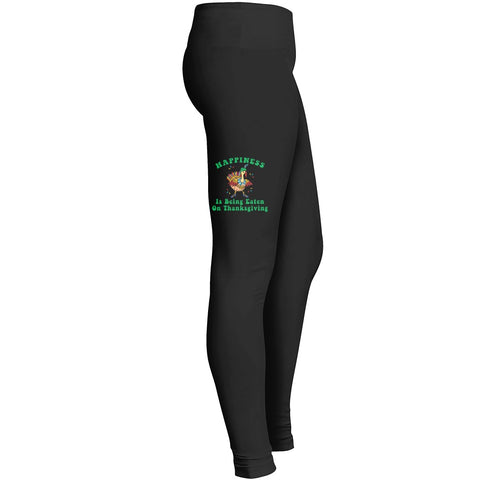 Happiness Is Being Eaten On Thanksgiving Leggings