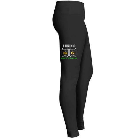 I Drink Beer Beryllium Erbium Happy St Patricks Day Tshirt 3 Leggings