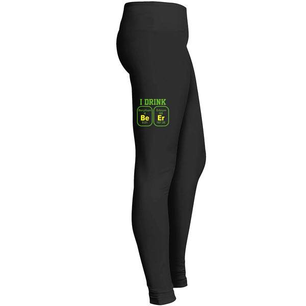 I Drink Beer Beryllium Erbium I Love Beer Tshirt 2 Leggings