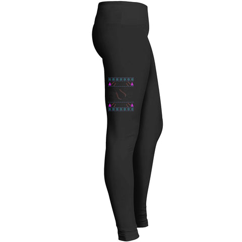 I Love Baseball Ugly Christmas Sweater 2 Leggings