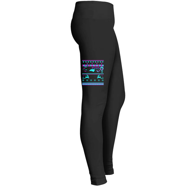 I Love Book With Reindeer Christmas Tshirt 2 Leggings