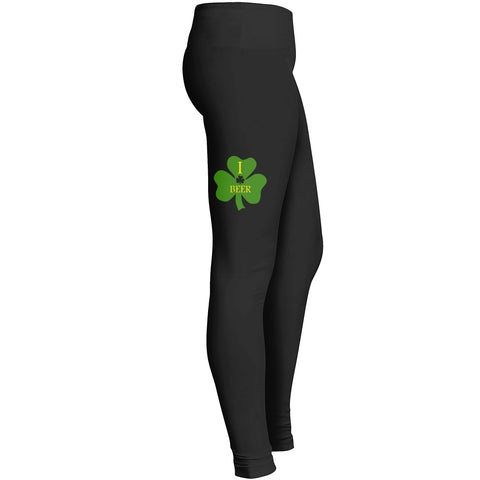 I Love Shamrock And Beer Tshirt 2 Leggings