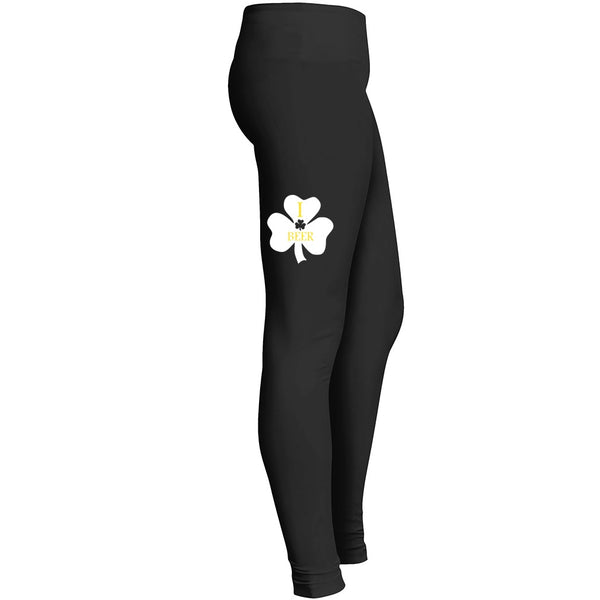 I Love Shamrock And Beer Tshirt 4 Leggings
