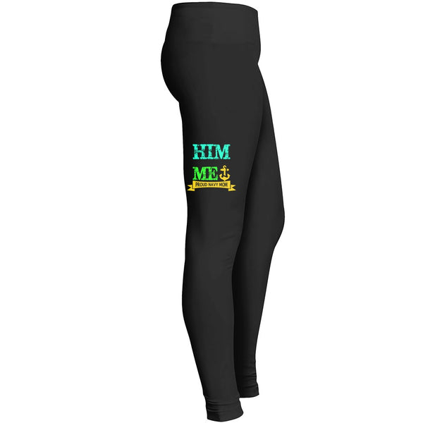 I Protected Him Now He Protects Me Proud Navy Mom Tshirt 1 2 Leggings