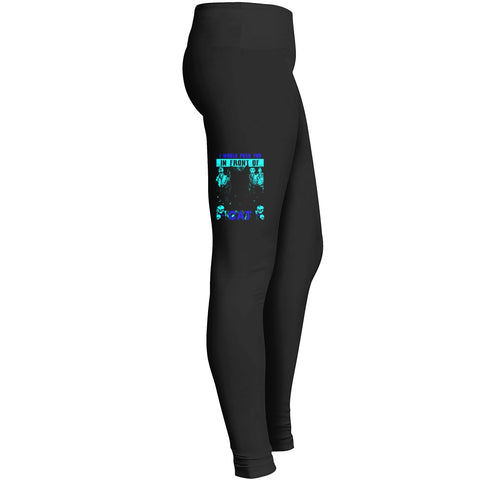 I Would Push You In Front Of Zombies To Save My Cat300 2 Leggings