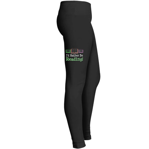 Id Rather Be Reading Books 1 2 Leggings
