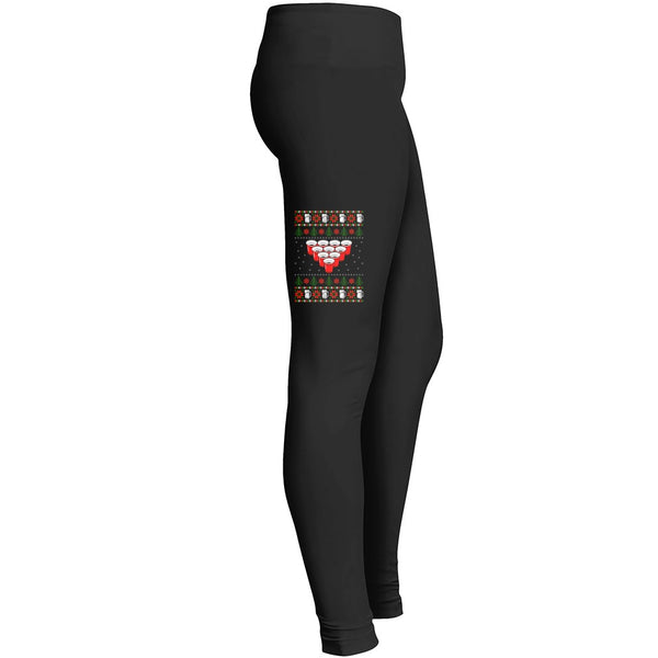 Love Beer Ugly Christmas Sweater Leggings