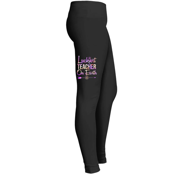 Luckiest Teacher On Earth Tshirt 4 Leggings