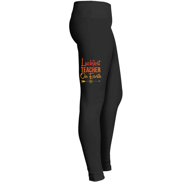 Luckiest Teacher On Earth Tshirt 5 Leggings