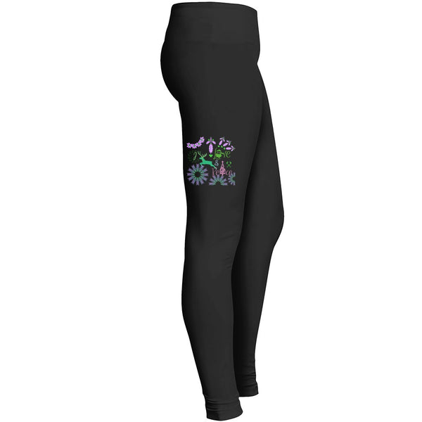 Merry Christmas Santa Loves Peace 1 2 Leggings