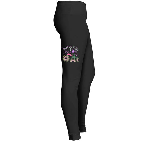 Merry Christmas Santa Loves Peace Leggings